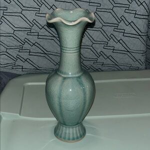 Elegant Celadon Ceramic Vase
